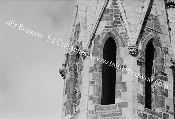 CHRIST CHURCH CLOSE UP CORBELS ON TOWER